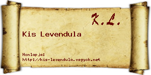 Kis Levendula névjegykártya